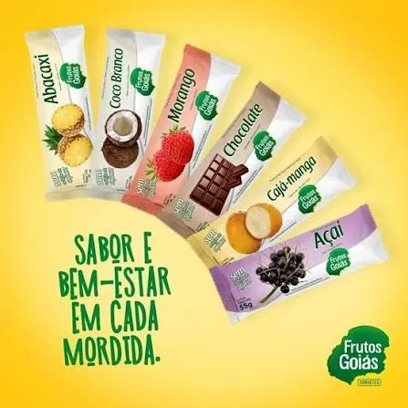 Picolés Frutos De Goiás Linha Zero Açúcar